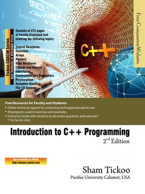 cover image of Introduction to C++ Programming